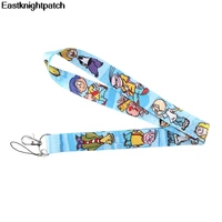 cartoon multi function mobile phone lanyard key card straps badge holder diy rope webbing for kids gift e0937