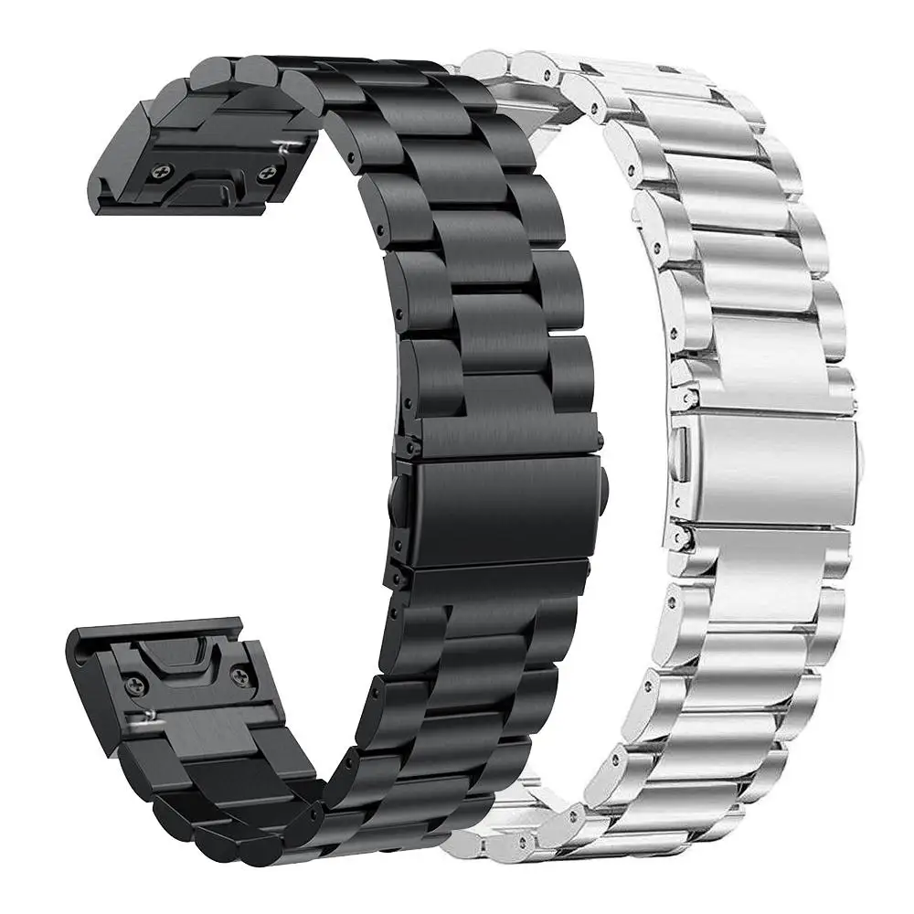 Металлический ремешок для часов Fenix 5X/Fenix 6X 26 мм из нержавеющей стали Garmin 5X Plus/Fenix 3/3