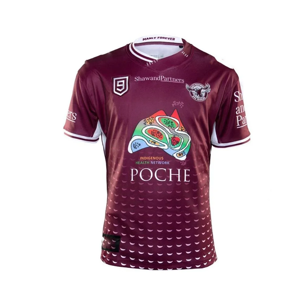 

2020 г., Мужская гарантия, Спортивная футболка для регби Sea Eagles NINES