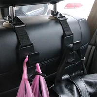 2pcs multifunction car storage organizer headrest holder for bags purse cloth grocery car seat back hooks car hanger hooks