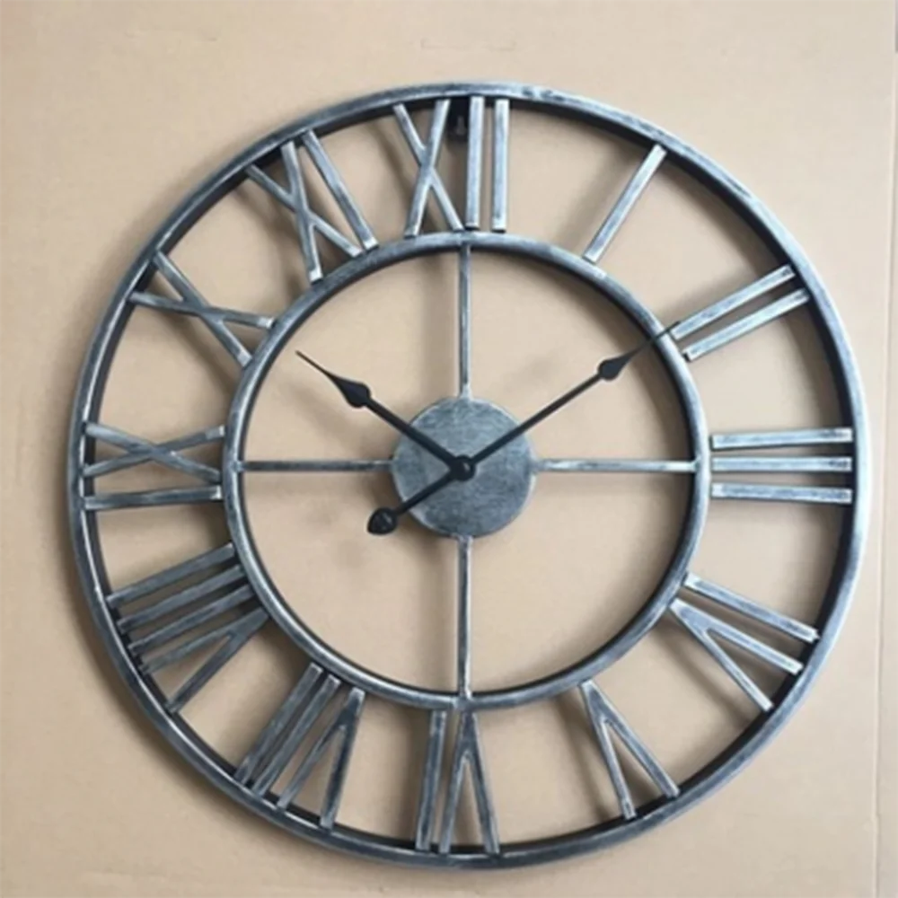Объемные креативные большие ретро-часы ручной работы деревенские декоративные