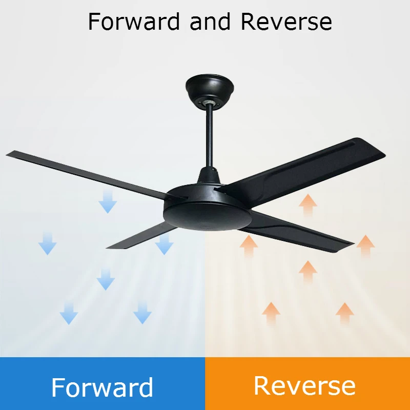 Современный домашний потолочный вентилятор с железными лезвиями пульт