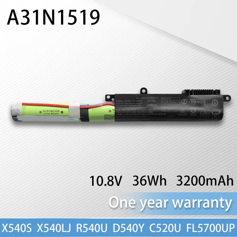 

A31N1519 Аккумулятор для ноутбука ASUS D540Y D540YA7010 C520UP7200 A540UP7200 A540UB7200 X540LJ5005 FL5900UB6500 FL5700UP7500 F540U