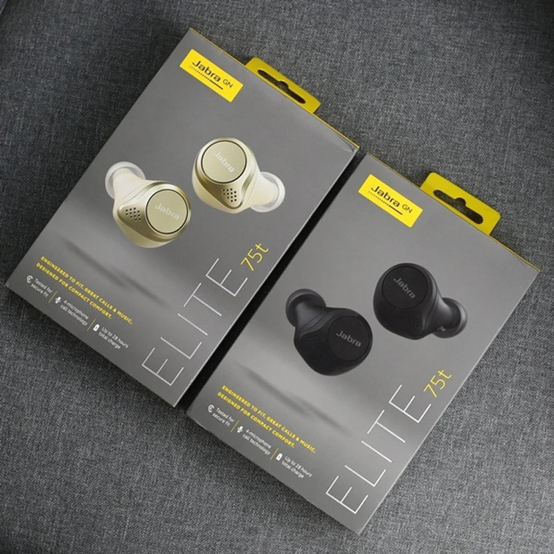 

For Jabra Elite 75t TWS Wireless HIFI fone Bluetooth 5.0 In Ear Call Noise Reduction Stereo Universal Earphone mega bass headset