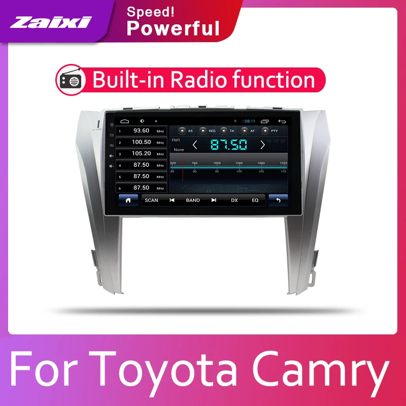 ZaiXi 2din автомобильный мультимедийный Android Автомагнитола для Toyota Camry Aurion 2011 ~ 2017