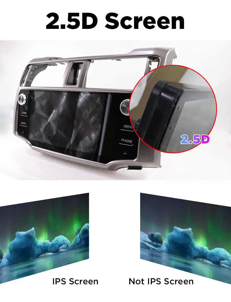 " Android 7,1 2G 32G Автомобильный мультимедийный стерео для Toyota 4runner 4runner с DSP и Carplay радио аудио gps навигационный блок