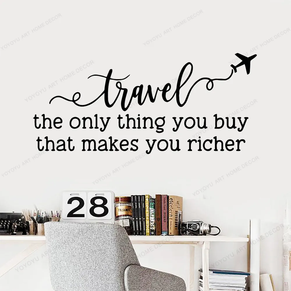 Путешествие Приключения Наклейка на стену с цитатами для мальчиков комната