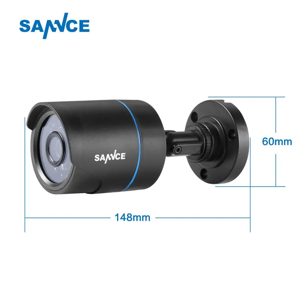SANNCE HD 720P AHD видео охранная домашняя CCTV камера комплект 1 шт. набор умный IR CUT IP66