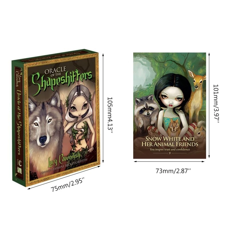 

45 Cards Deck Oracle of the Shapeshifters Full English Mysterious Divination Tarot Family Friend Party Board Game