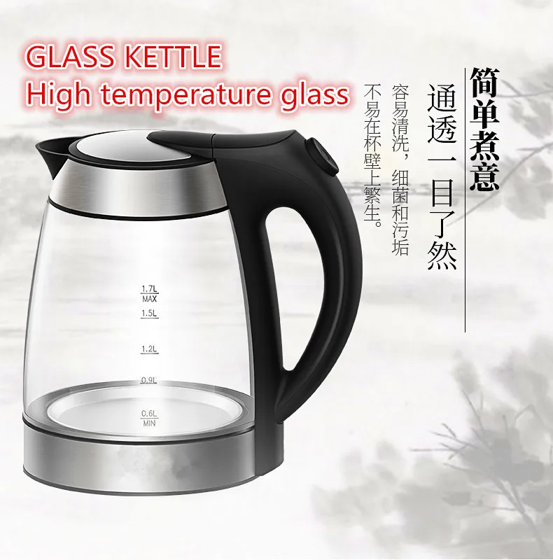 

electronic thermostat insulation glass electric heating kettle teapot