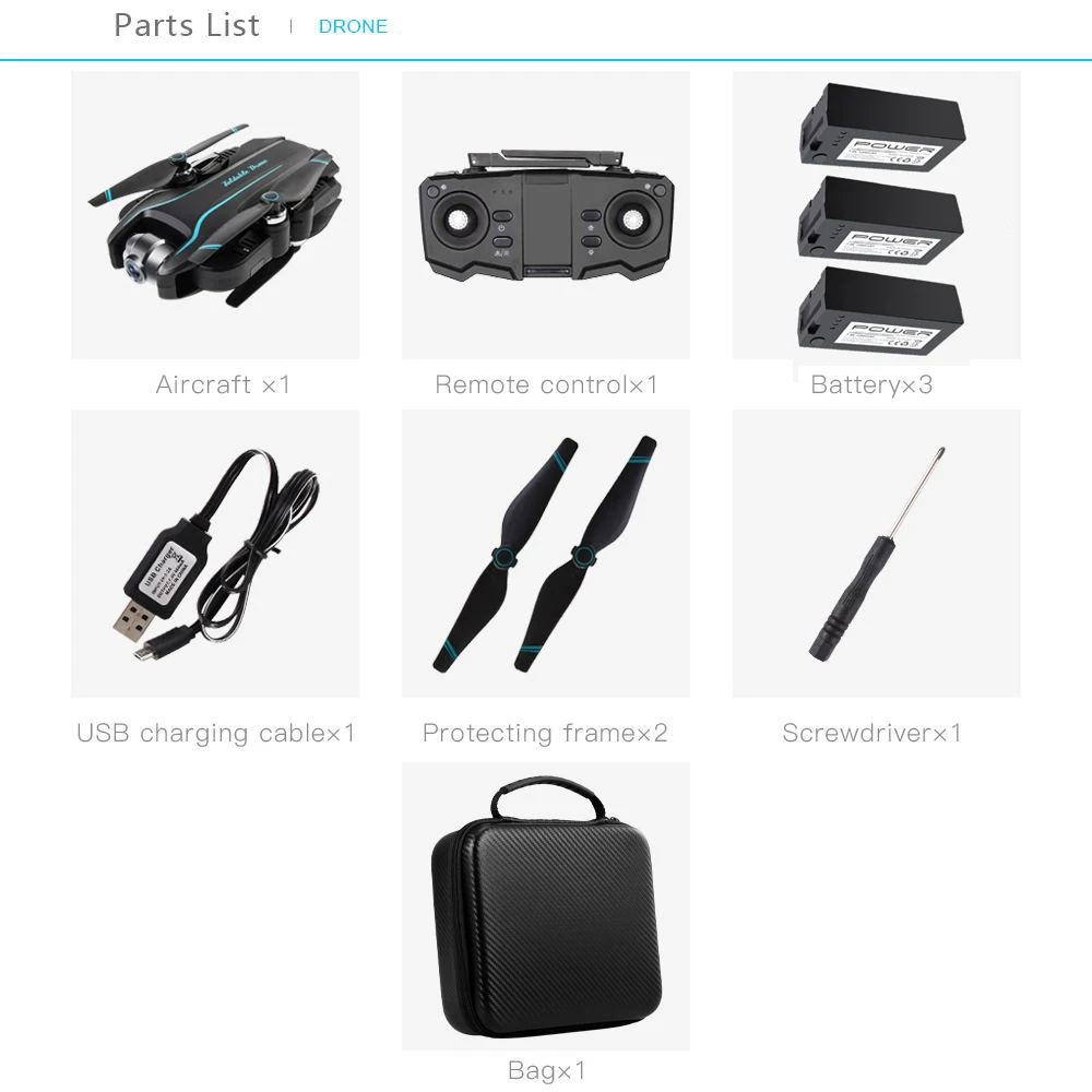 2019 S17 Радиоуправляемый Дрон 4k с двойной камерой оптический поток HD один ключ