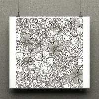 zhuoang over the flowers for diy scrapbookingcard making decorative silicon stamp crafts