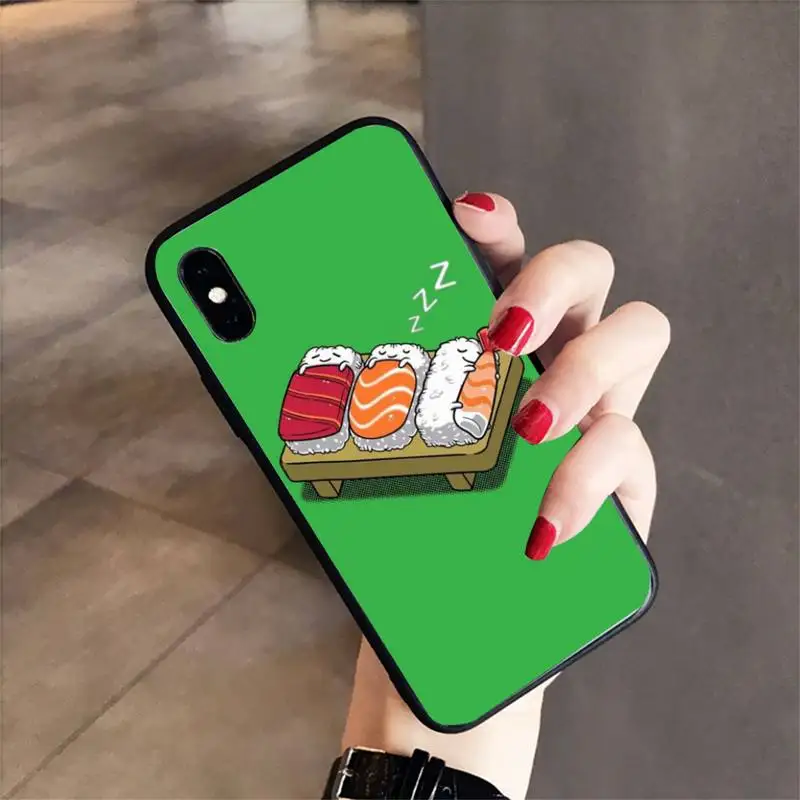 

Babaite Cute Japanese sushi Kawai Food black Phone Case for samsunga30 s 40 s8 20 huaweinova7pro 8x honor 10i redminote8pro