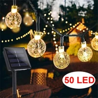 solar garden lights outdoor waterproof 50led fairy lights 8 mode 7m solar string light for garden patio yard home christmas
