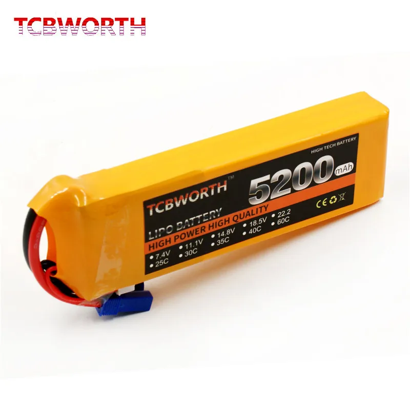 2S LiPo Батарея 7 4 V 5200 мА/ч 25C35C 60C батареи для RC самолет вертолет Квадрокоптер