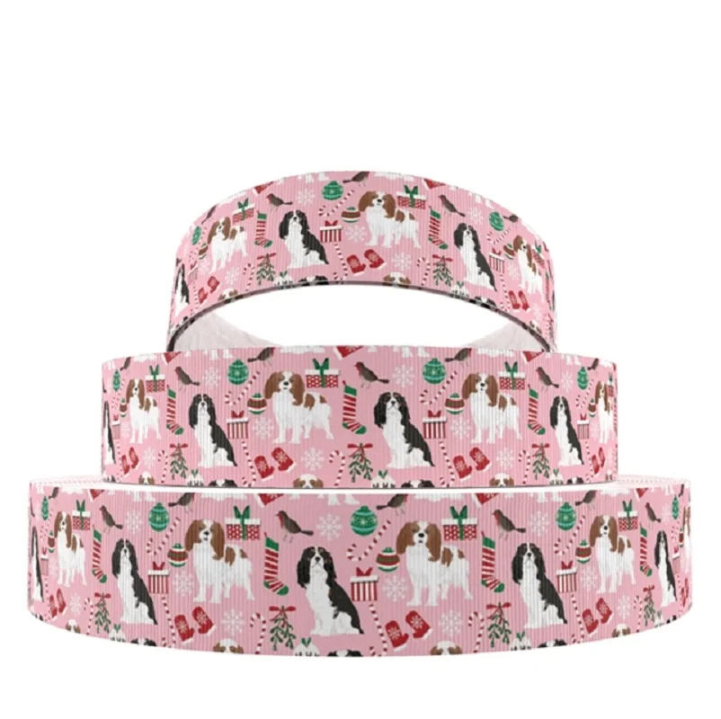 50 ярдов напечатанная собаками лента из корсажа для рукоделия вечерние