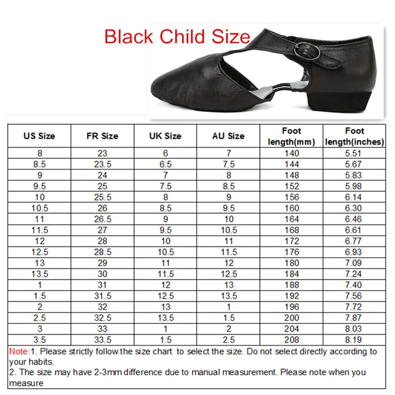 Black Child size Черные, светло-розовые кожаные танцевальные босоножки для учителя джаза; обувь для учителя; Профессиональные сандалии; обувь для джазовых танцев - Цвет: Black Child size