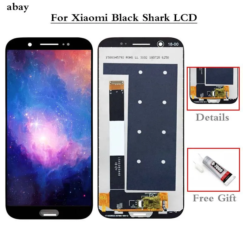 5 99 &quotНовый ЖК дисплей для Xiaomi Black Shark с сенсорным экраном ремонт замена BlackShark