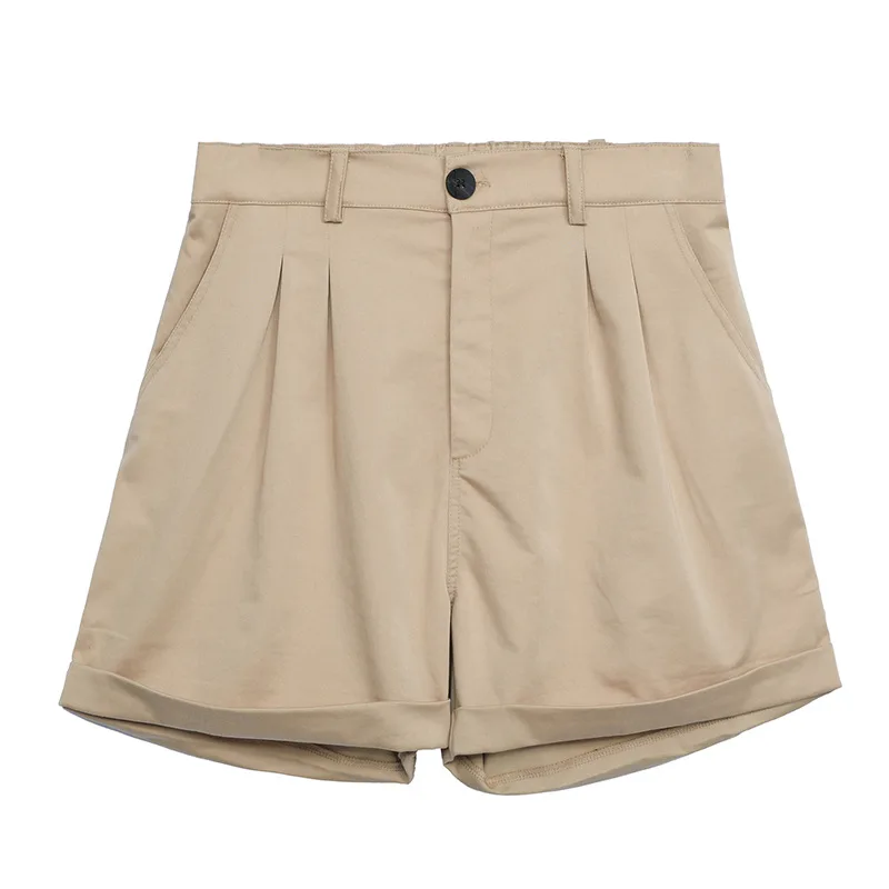 

Large women's Hong Kong style retro age reducing shorts summer new A-line high waist pants women shorts plus size shorts