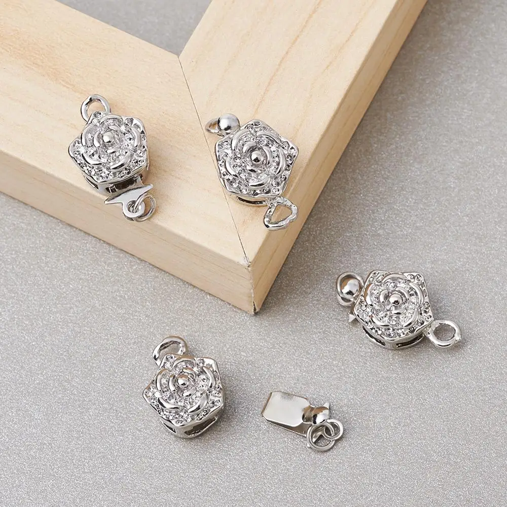 Латунная шкатулка для ювелирных изделий сделай сам с розой фурнитура застежками