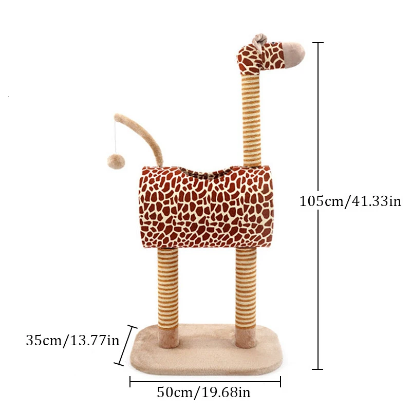 RFWCAK сизалевая веревка кошка дерево альпинистская рамка Жираф Когтеточка игровая