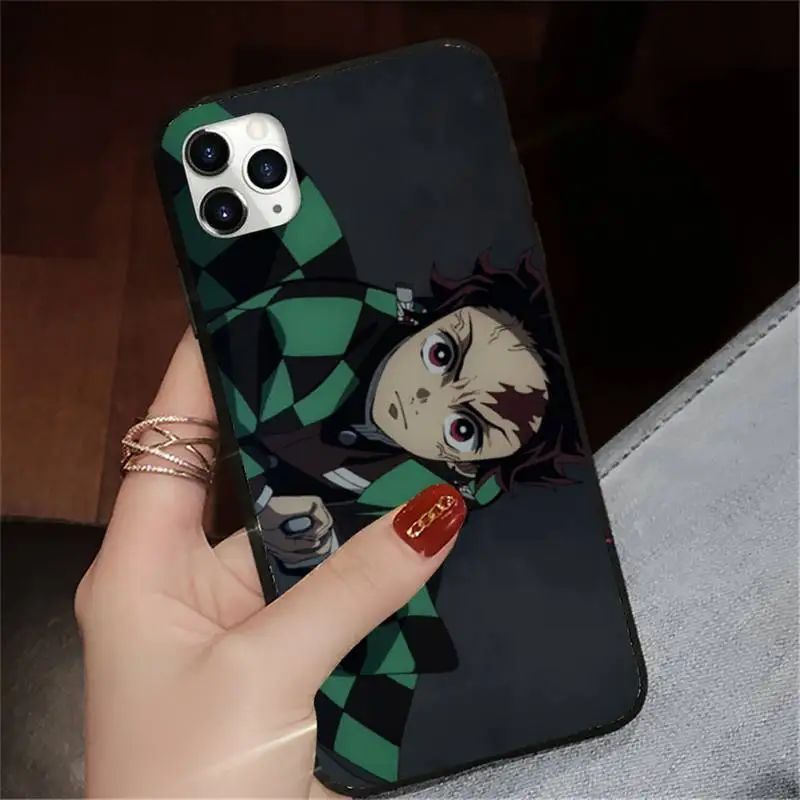 

Cute Japan Demon Slayer Phone Case for iPhone 11 12 mini pro XS MAX 8 7 6 6S Plus X 5S SE 2020 XR