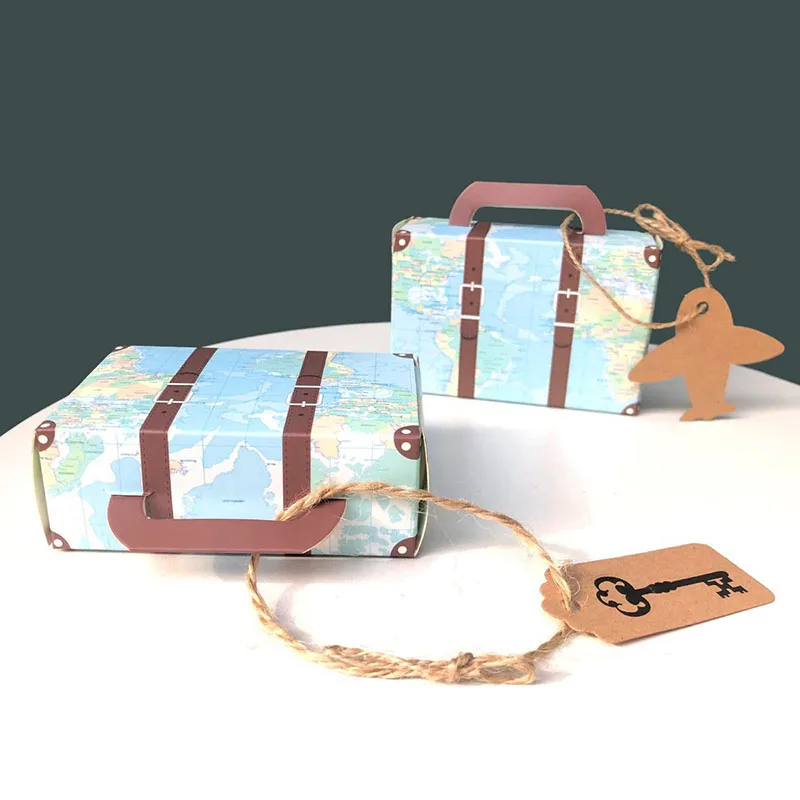 Gifts Box Travel Themed Wedding Party Favors For Guests Baby Shower Birthday Decor