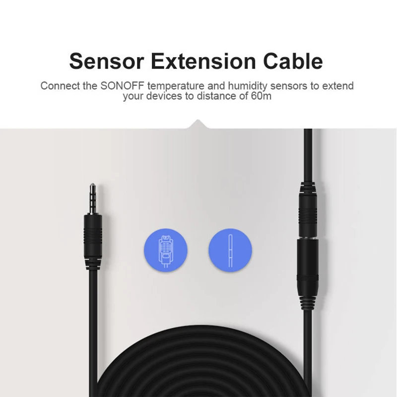 SONOFF AM2301/DS1820/DS18B20/ AL560 5m verlengкабель аксессуары для датчика температуры и влажности