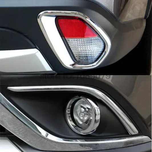 

Подходит для Mitsubishi Outlander 2016 2017, Хромированная передняя зеркальная крышка, ободок, украшение для стайлинга