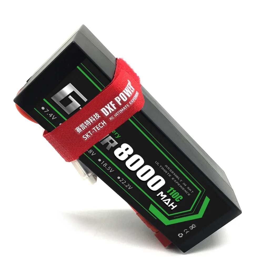 DXF Lipo батарея 4S 8000mah 8400mah 14,8 V 110C 220C Hardcase для 1/8 1/10 масштаб Электрический радиоуправляемый Багги Truggy гусеничный автомобиль