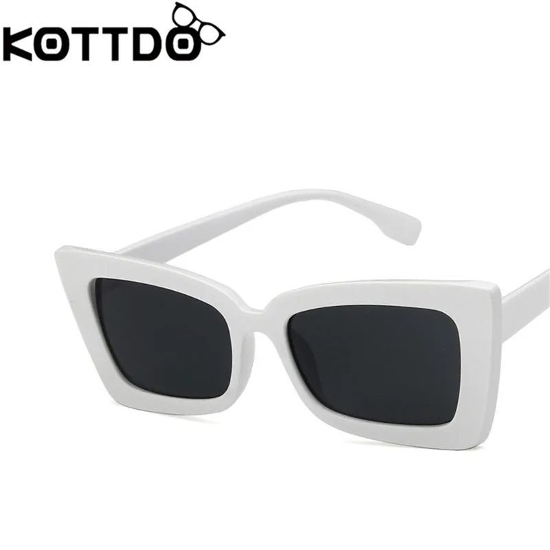 Мужские и женские прямоугольные солнцезащитные очки KOTTDO брендовые в стиле ретро