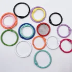 10 шт.лот 25 мм 30 мм цветная окрашенная открывающаяся круглая О-образная застежка разделенное кольцо для ключей держатель для DIY брелок для ключей изготовление ювелирных изделий