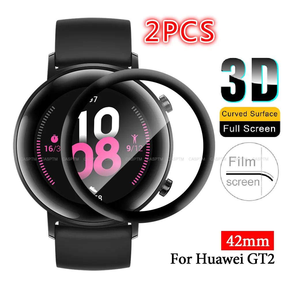 2 шт полное покрытие Гидрогелевая пленка против отпечатков пальцев для huawei GT2 42 мм