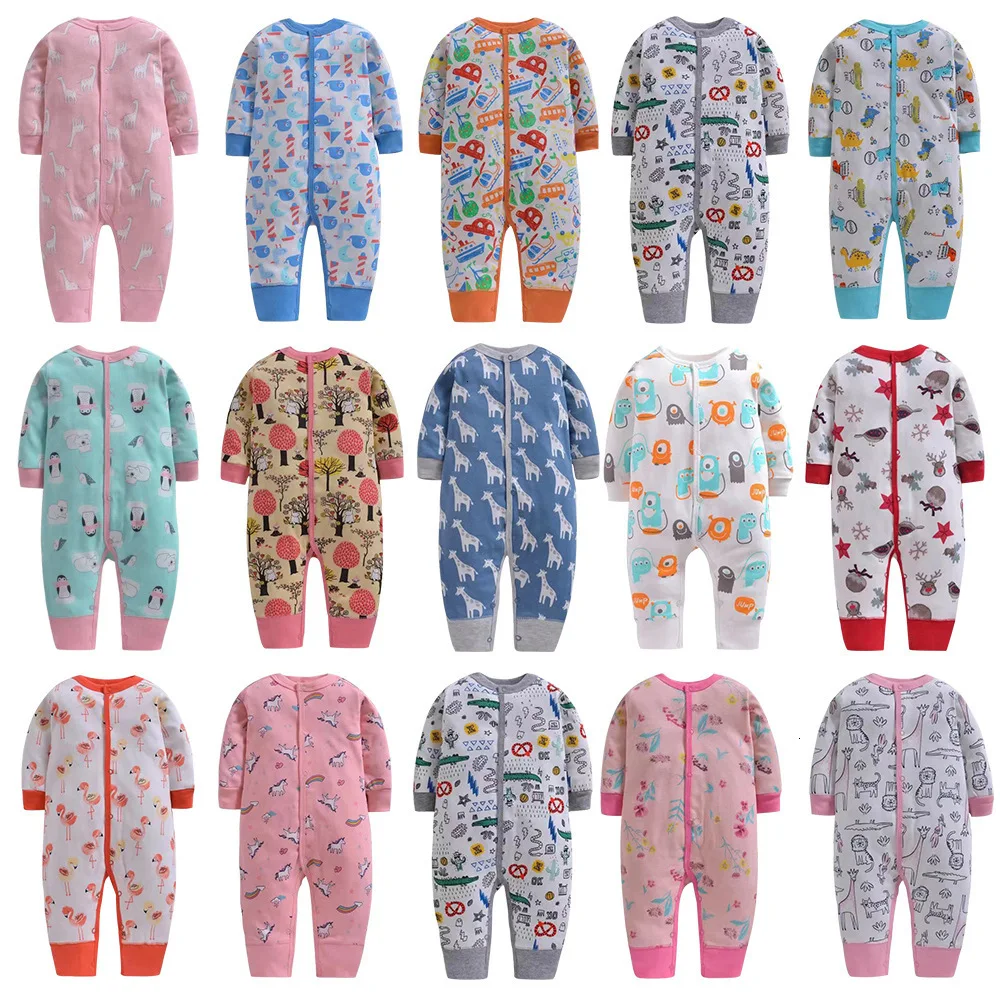 Детские комбинезоны для новорожденных Зимняя одежда маленьких мальчиков и