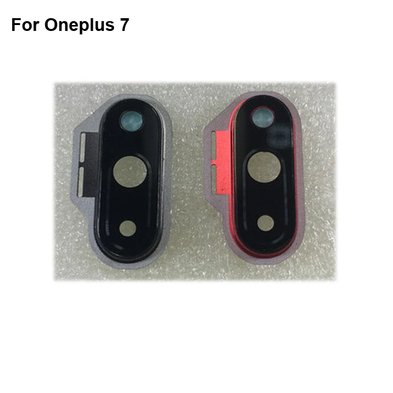 

For One plus 7 Seven oneplus7 Rear Back Camera Glass Lens +Camera Cover Circle Housing Parts Replacement for oneplus 7 1+7
