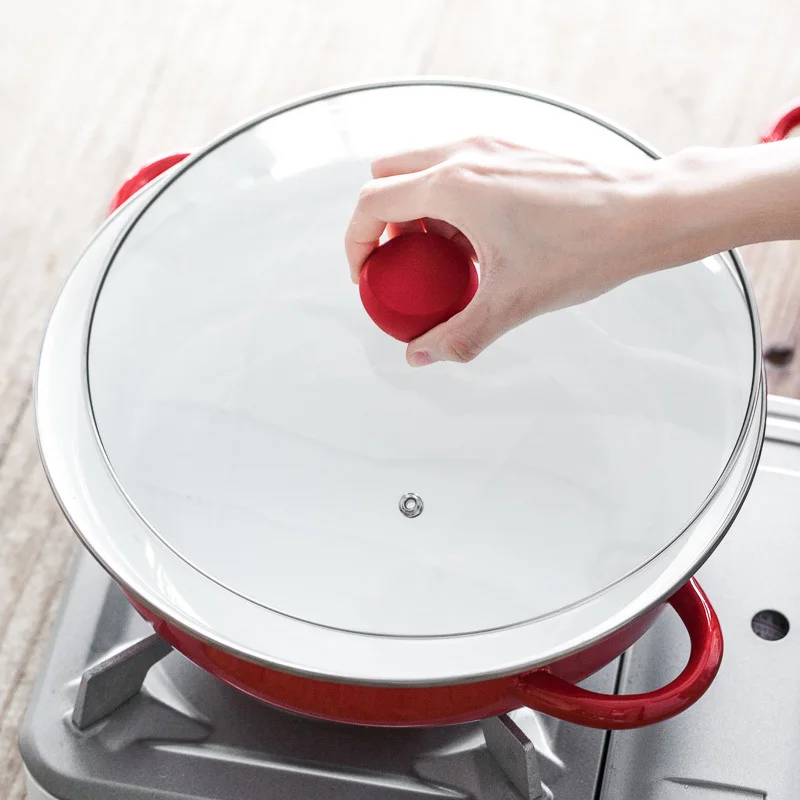 Японская маленькая Толстая эмалированная тарелка для жарки горячий горшок