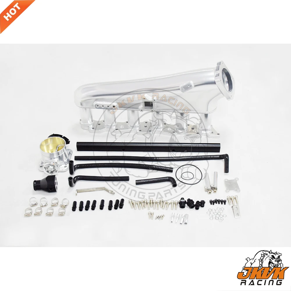 

JKVK RACING Billet RB20det Front Facing Intake Manifold With Fuel Rail and Throttle Body