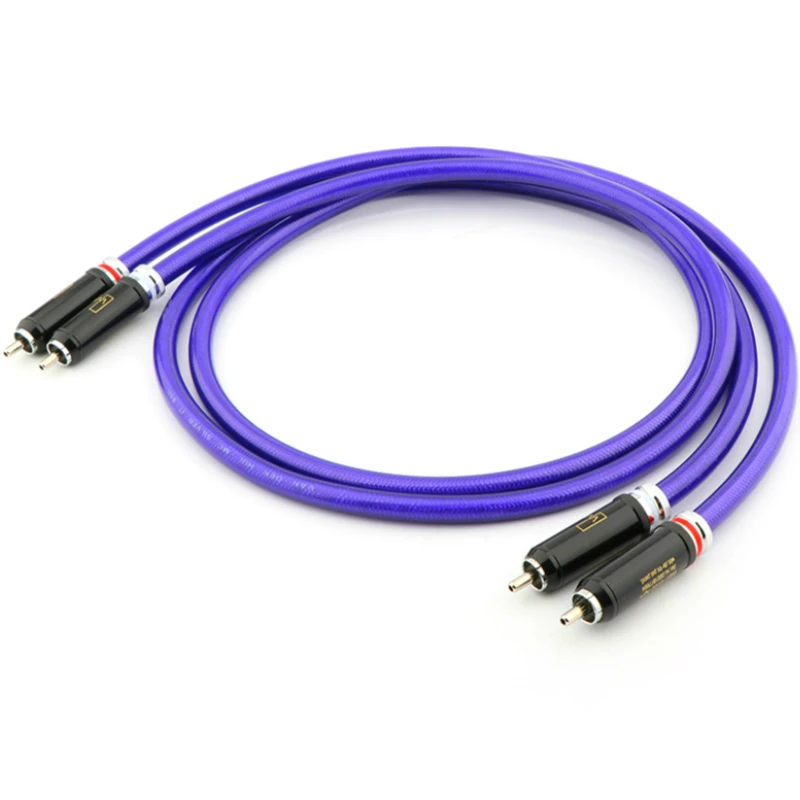 

HiFi Audio RCA Cables Van Den Hul MC Silver IT 65G Cable with WBT RCA Plug
