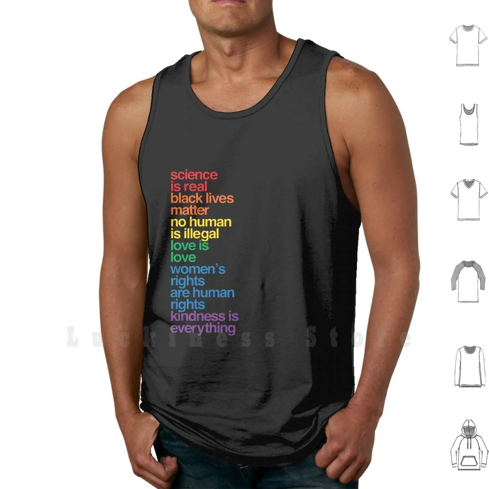 

Science Is Real Black Lives Matter tank tops vest sleeveless Womens Rights Are Feminist Feminism Womanism Equality