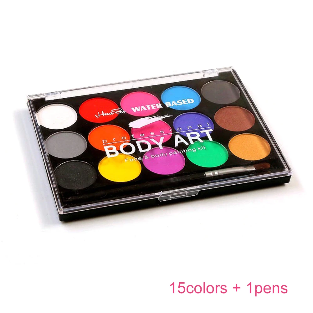 Блестящая краска на водной основе 15 цветов | Канцтовары для офиса и дома