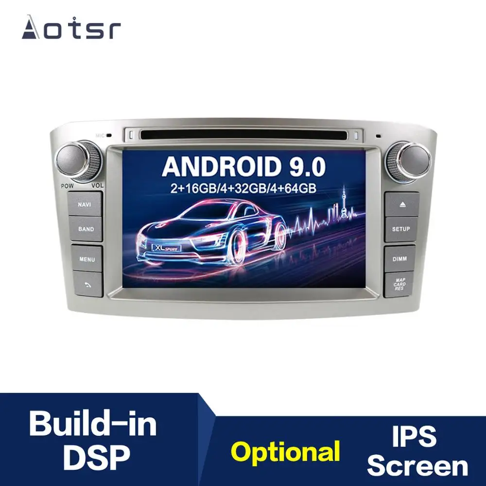 7 дюймовый Android 9 0 IPS GPS навигатор автомобильный радиоплеер для Toyota Avensis 2002 2008
