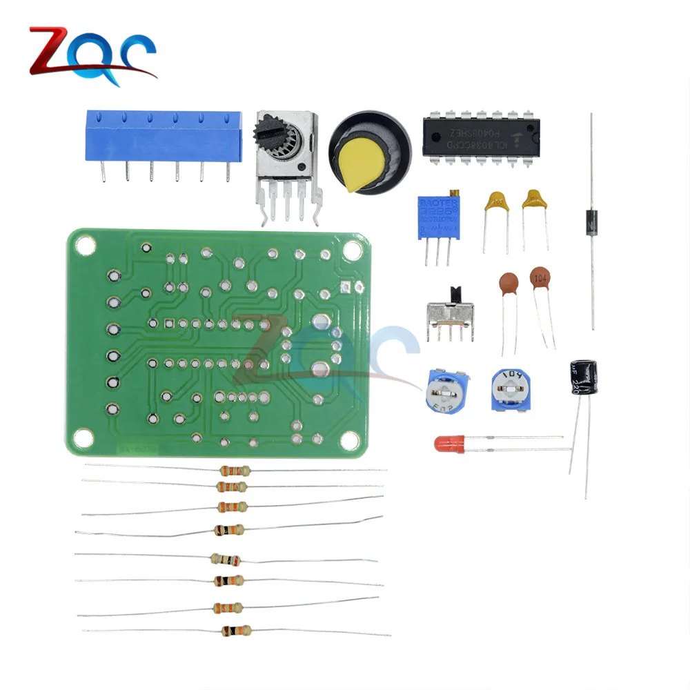 1 компл. ICL8038 монолитная функция генератор сигналов модуль DIY Kit синус квадратный треугольник