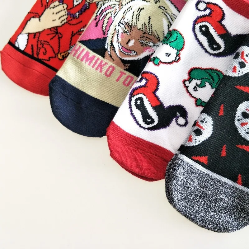 Носки женские Inuyasha носки Мультяшные аниме хлопковые забавные короткие