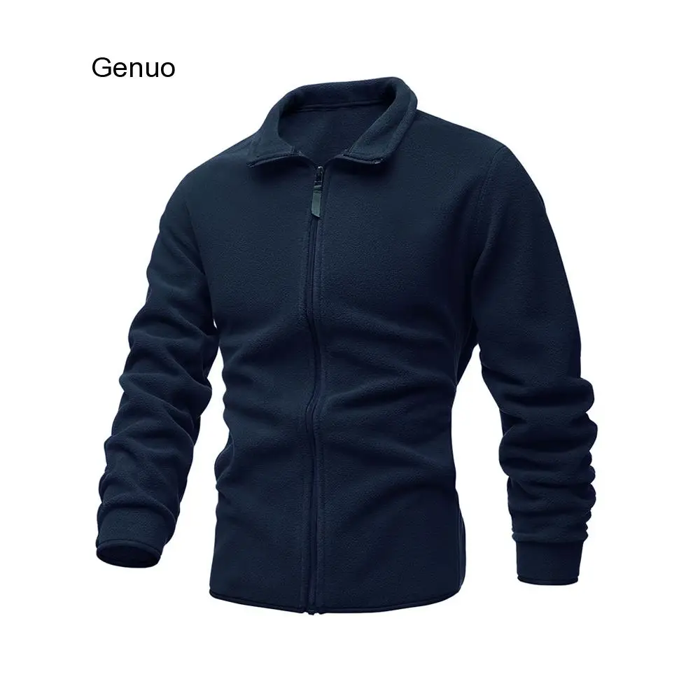 Мужская приталенная куртка двухсторонний флисовый Тактический свитер