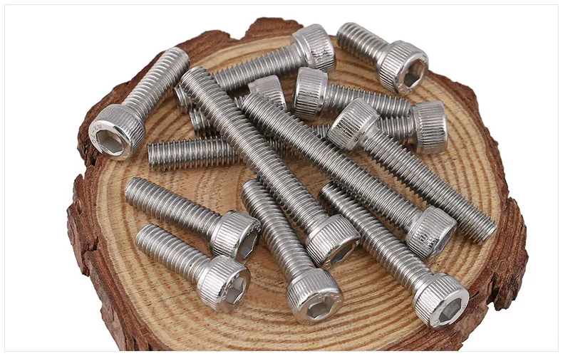Винты из нержавеющей стали DIN912 304 винты с шестигранной головкой обратной резьбой