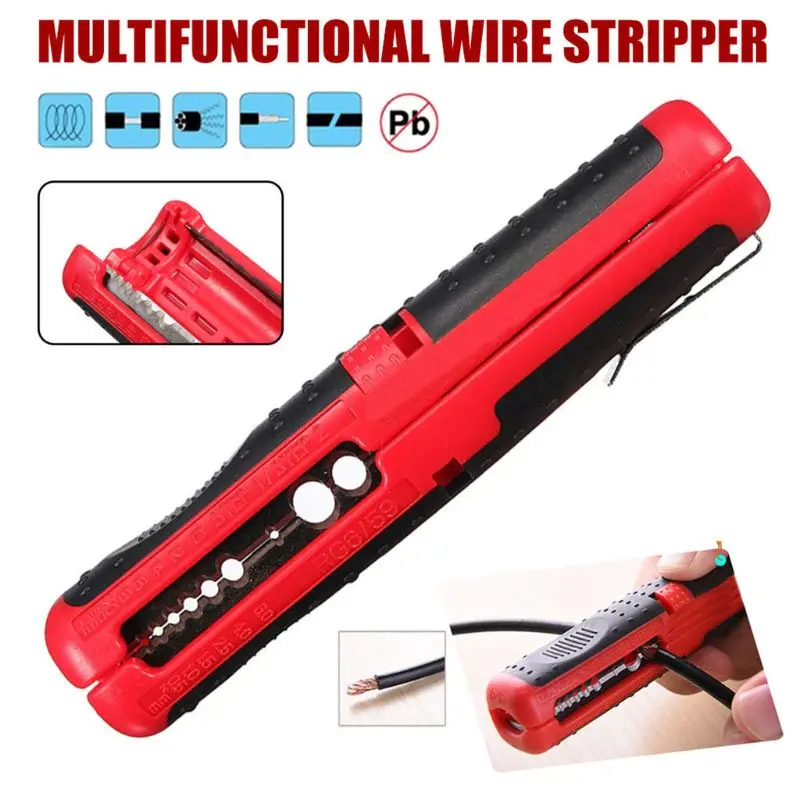 

Coaxial Cable Wire Pen Cutter Stripper Hand Pliers Tool for Cable Stripping Multifunctional Stripper Crimper Dismantling 19QB