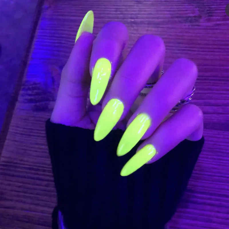 Флуоресцентная пудра для ногтей 12 цветов | Красота и здоровье