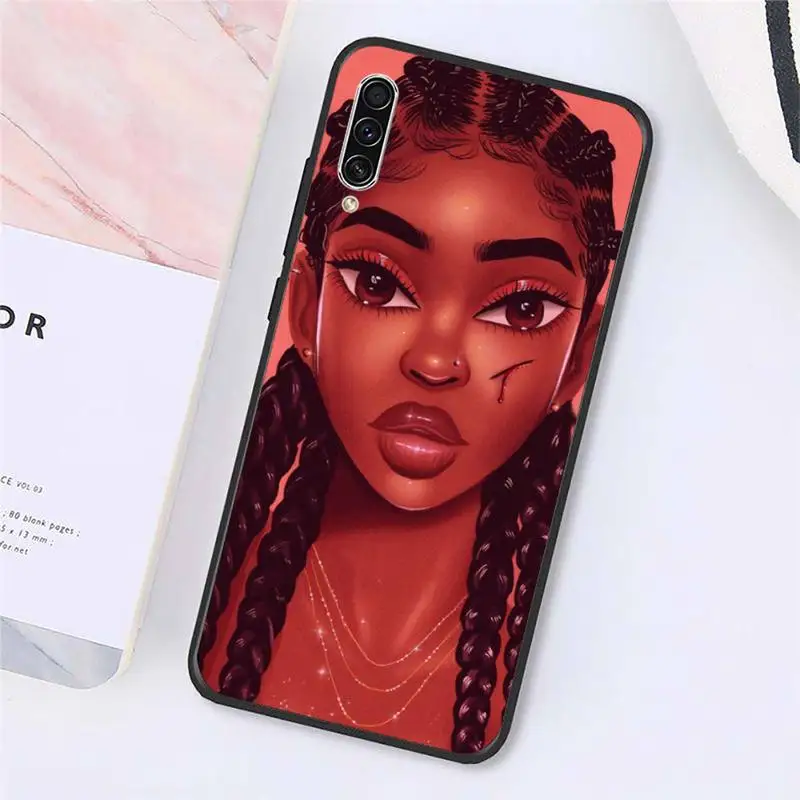 

Black girl aferican girl Phone Case For Samsung galaxy A S note 10 7 8 9 20 30 31 40 50 51 70 71 21 s ultra plus