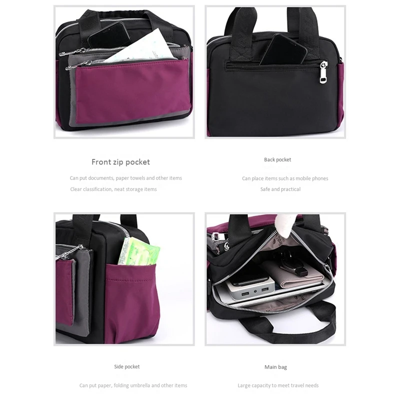 

Women's Hit Color Shoulder Bag Messenger Bag, Travel Shopping Bag, Leisure Handbag