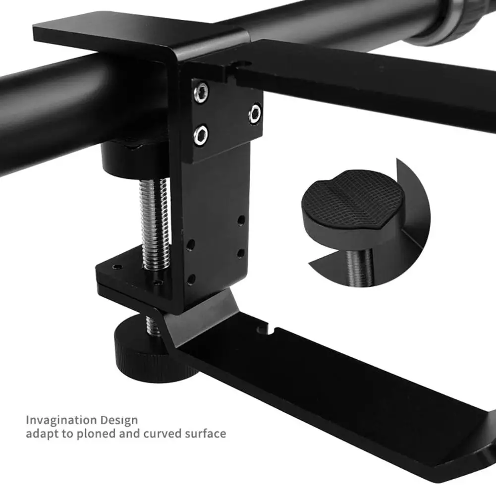 

Hanger Holder Under Desk Dual Headphone Hanger Stand Headphones Clamp With Adjustable Rotating Arm Universal For Headphones